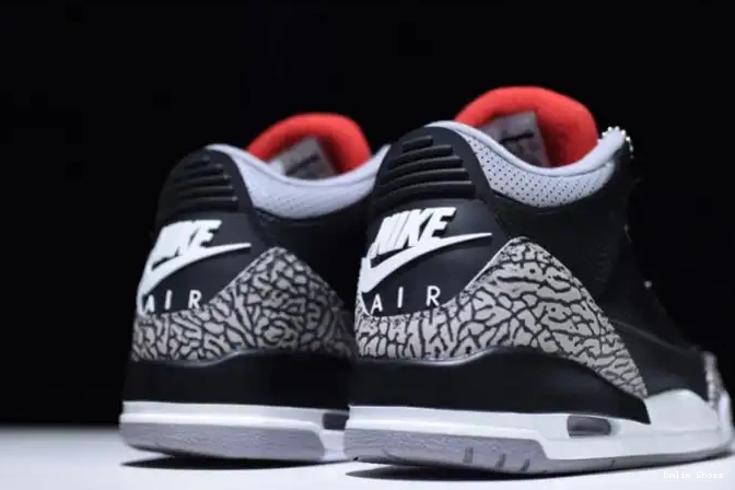 Bmlin Shoes Cement Air Jordan 3 Black 854262-001 0531